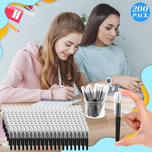 200 Pack Pocket Mini Pen Bulk 0.5mm Gel Pen Fine Point 4.16 Inch Pocket-sized, Quick-dry Smooth Writing for Journaling, Notebooks, Planner, Office Supplies(Macaron Color) in Saudi Arabia