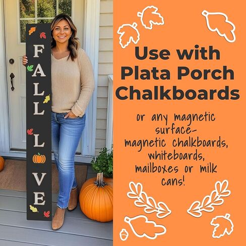 Stencil Magnetic Fall - 12 قالب الخريف لفن السبورة DIY ، ألواح البيضاء ، المطاعم ، لوحات الزفاف ، علامات الأعمال ، Blackboards | الإستنسل القابلة لإعادة الاستخدام لعلامات الطباشير in Kuwait