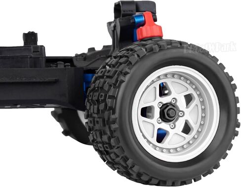 وعجلات وإطارات شاحنة شاحنة 12mm RC لـ 1/18 Granite/1/18 Typhon RC Monster Truck Car ، RC Drift Off Road Buggy Rally Truck ، 4pcs (Black) in Saudi Arabia