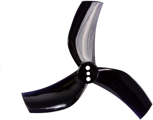 Gemfan 4pairs D63 3-blade propellers 1.5mm عمود 3 ثقوب 2.5 بوصة الدعائم CW CCW لـ 1105-1108 Motor DIY RC FPV Racing Drone (Black) in Saudi Arabia