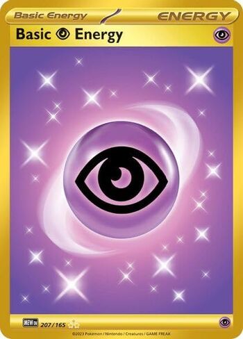 Pokemon - Psychic Energy - 207/165 - Pokemon 151 - Gold Ultra Rare in Saudi Arabia