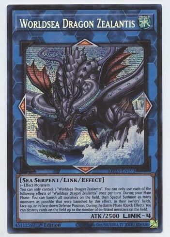 Worldsea Dragon Zealantis - MP23 -EN193 - Secret Secret Rare - 1st Edition in Saudi Arabia