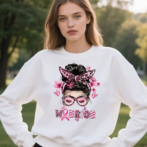 نقل DTF جاهز للضغط - 20pcs التوعية بسرطان الثدي الحديد على نقل tshirts ، حديد الشريط الوردي على بقع الشارات ، Power Hop in Kuwait