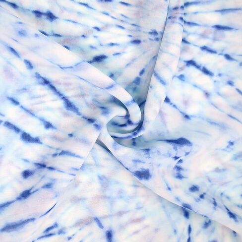 58" Wide Printed Hi Multi Chiffon Washed Fabric by The Yard - Soft Material - Apparel, Draperies, Headband, Accessories, Home Decoration, School & DIY Project in Kuwait