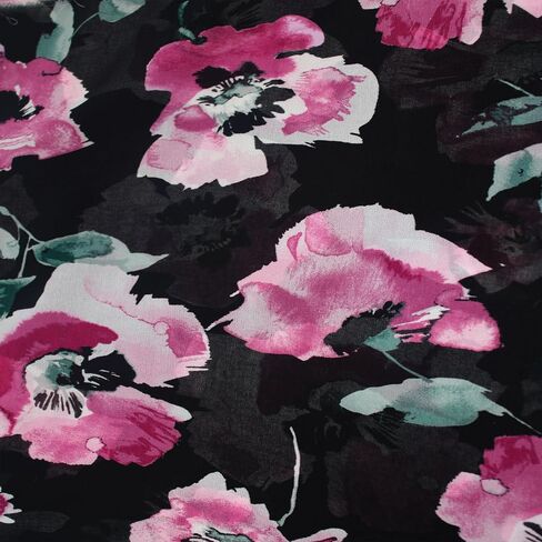 58" Wide Printed Hi Multi Chiffon Washed Fabric by The Yard - Soft Material - Apparel, Draperies, Headband, Accessories, Home Decoration, School & DIY Project in Kuwait