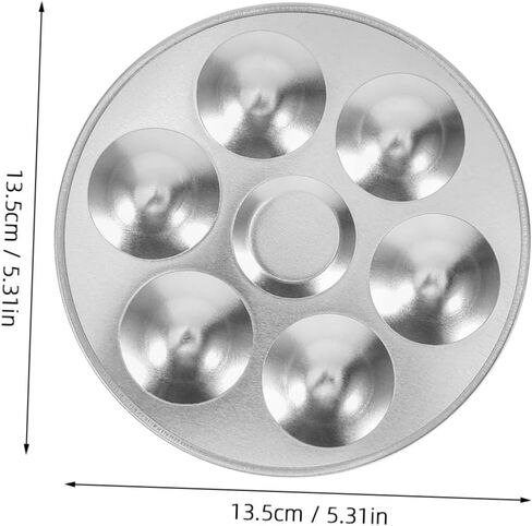 Gadpiparty 2pcs Aluminum Palette Lightweight Painting Trays Storage for Watercolor Art and Outdoor Sketching in Saudi Arabia