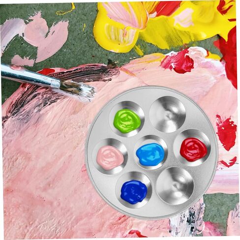 Gadpiparty 2pcs Aluminum Palette Lightweight Painting Trays Storage for Watercolor Art and Outdoor Sketching in Saudi Arabia