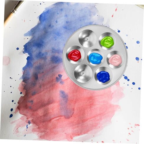 Gadpiparty 2pcs Aluminum Palette Lightweight Painting Trays Storage for Watercolor Art and Outdoor Sketching in Saudi Arabia