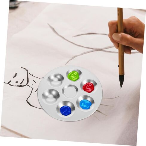 Gadpiparty 2pcs Aluminum Palette Lightweight Painting Trays Storage for Watercolor Art and Outdoor Sketching in Saudi Arabia