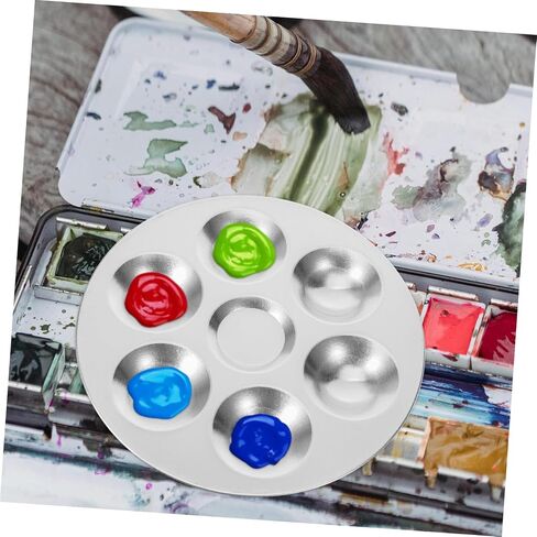 Gadpiparty 2pcs Aluminum Palette Lightweight Painting Trays Storage for Watercolor Art and Outdoor Sketching in Saudi Arabia