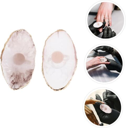 مجموعات حلقة فن الأظافر 2pcs صينية خلط البلورة لعرض طلاء الأظافر للمنزل والمهني الاستخدام in Kuwait