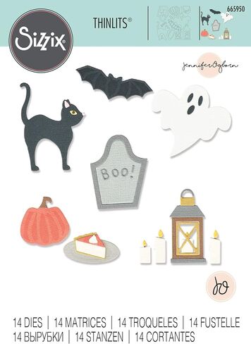 Sizzix Sizzx Thinlits Die Set 14PK Halloween Motifs by Jennifer Ogborn | 665950 | Chapter 3 2022, Multicolor in Saudi Arabia