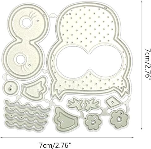 Lovely Owl Mould Cutting Dies, for DIY Scrapbooking Photo Album Decorative Embossing Paper Dies for Card Making Templated in Saudi Arabia