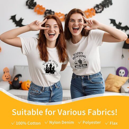 Halloween Iron on Transfers for Tshirts - 30 Pcs Black Style Halloween DTF Transfers Ready to Press, Spooky Iron on Decals for T-Shirts Clothing Jackets Hats Backpacks DIY Crafts in Saudi Arabia