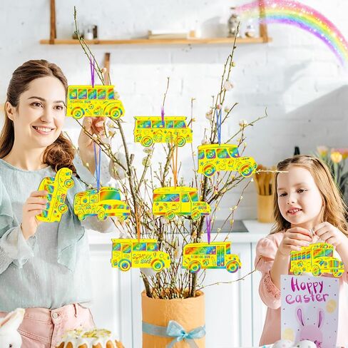 Whoaf 36 PCS مرحبًا بك في فن School Scratch Art و School Bus Scratch Cards اليوم الأول من هدايا المدارس للطلاب ، فالفوز DIY Crafts Party Favors in Saudi Arabia