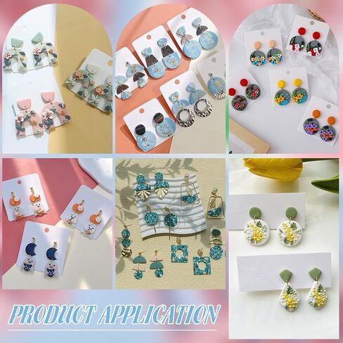 UniCraftale 4pcs قواطع الطين البوليمر 4 أنماط ورقة البوليمرات البوليمر أدوات الطين زهرة قواطع الطين مجموعة القطع الأذواق من طين لأقراط صنع المجوهرات صنع مجوهرات البوليمر in Saudi Arabia