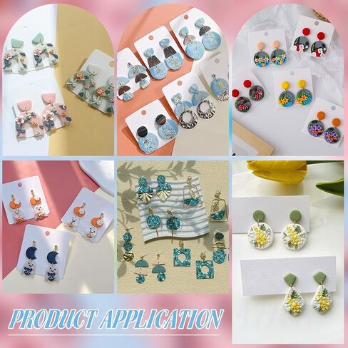 UniCraftale 4pcs قواطع الطين البوليمر 4 أنماط ورقة البوليمرات البوليمر أدوات الطين زهرة قواطع الطين مجموعة القطع الأذواق من طين لأقراط صنع المجوهرات صنع مجوهرات البوليمر in Kuwait