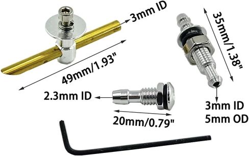 3pcs RC Boat Water Nipple مدخل التقاط فوهة منفذ الفوهة تمديد أنبوب التبريد ل RC Boat DIY SHIS in Kuwait