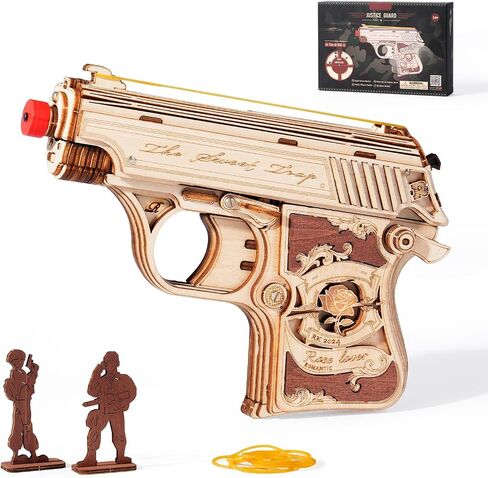 ROBOTIME Wooden Puzzles for Adults - M1906 Browning 3D Puzzle Kit - Hobby Craft for Adults Building Set in Saudi Arabia