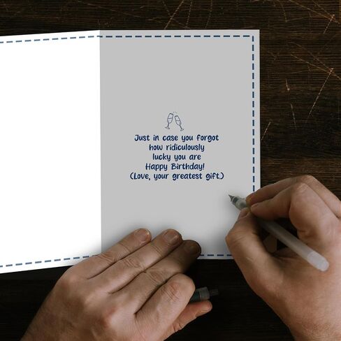 SuperShunhu Funny Birthday Card for Husband, Sarcastic Husband Birthday Card from the Amazing Wife, Happy Birthday Gift Ideas for Him in Kuwait