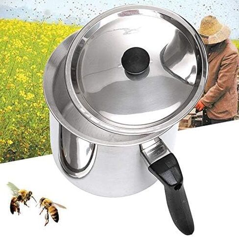 Bee Wax Bot Steflic Stefling Stefing Poting Beekeeoing Tool Tool Tools Beeketering Tools تعيين مقاومة مقاومة للحرارة مقاومة للحرارة لصنع الشموع صابون الشوكولاتة (1.5 لتر) in Kuwait