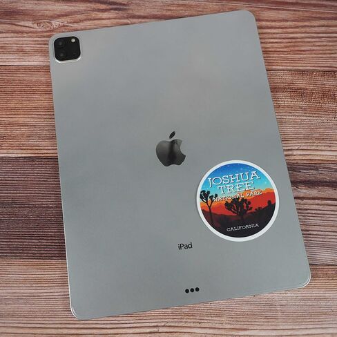 Joshua Tree National Park Sticker - Southern California Decal, Mojave and Colorado Desert JTNP Souvenir, Round Waterproof Outdoors CA Gift in Saudi Arabia