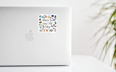 Where You Lead I Will Follow Sticker Stars Hollow Luke's Diner Chilton Waterproof Vinyl Sticker (3 inches) in Saudi Arabia