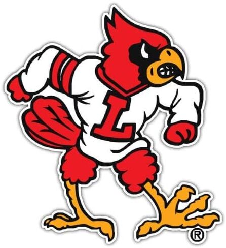Louisville Cardinals NCAA Vinyl Sticker Vinyl Secal لخزانة نافذة الكمبيوتر المحمول للسيارة ، 4.1 × 5 في in Kuwait
