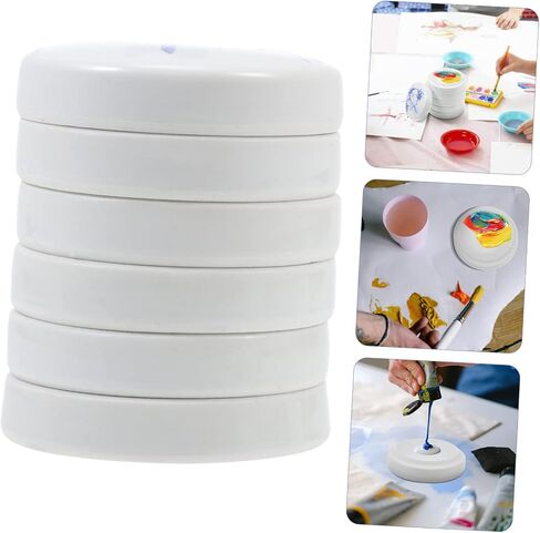 DOITOOL 1set Mixing Palette with Lid Lightweight Porcelain Painting Trays for Watercolor Oil Art Versatile Ink Dishes for Artists and Projects in Saudi Arabia