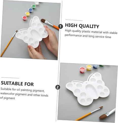 Homsfou 12pcs على شكل فراشة صينية الصباغ أداة متعددة الألوان للمشاريع الفنية القابلة لإعادة الاستخدام للهواة والمهنيين in Kuwait