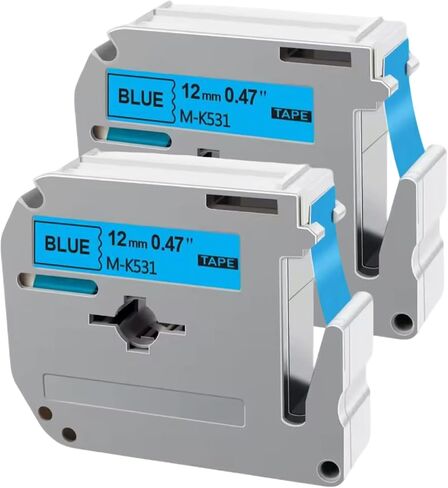 شريط التسمية M-K231 استبدال Brother P Touch M Tape 12mm 0.47 بوصة لأخ Ptouch PT-M95 PT-65 PT-80 PT-70 PT-45 PT-90 صانعي الملصقات (أسود أبيض ، 4) in Saudi Arabia