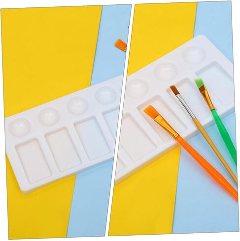 HOMSFOU 3pcs White Plastic Palette Mixing Paint Trays for Artists Watercolor Pallets in Saudi Arabia