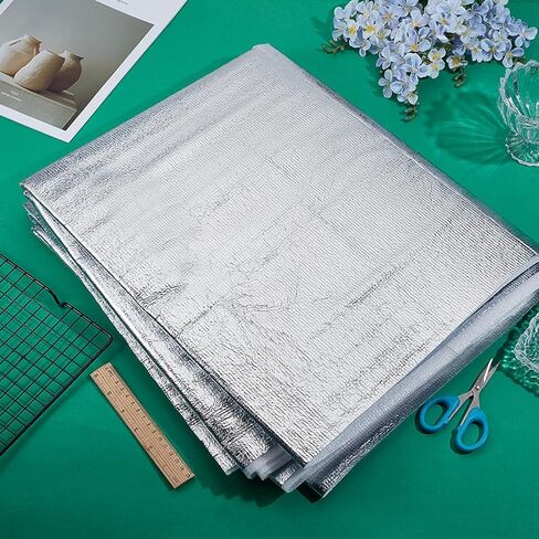 BENECREAT 3.2Yards Heat Resistant Batting, 35.4 Inch Wide Thermal Lining Batting Heat Reflective Fabric for Pot Holders, Oven Mitts, Coasters, Bowl Cozies in Saudi Arabia