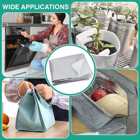 BENECREAT 3.2Yards Heat Resistant Batting, 35.4 Inch Wide Thermal Lining Batting Heat Reflective Fabric for Pot Holders, Oven Mitts, Coasters, Bowl Cozies in Saudi Arabia