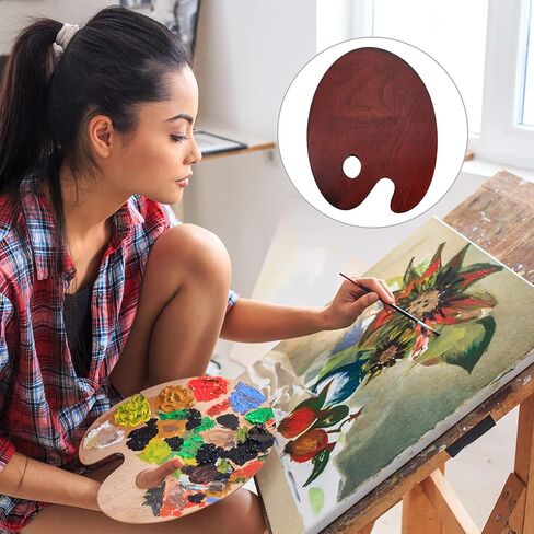 Artibetter الأنيقة لوحة اللوحة لوحة الصباغ صينية لوحة الطلاء الخشبية لوحة ألوان مائية in Saudi Arabia