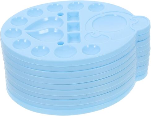 Uonlytech 10pcs Portable Empty Watercolor Palette Tray Lightweight Mixing Paint Container for Artists Students and Crafts Versatile Pigment Trays for Watercolor Supplies in Saudi Arabia