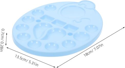 Uonlytech 10pcs Portable Empty Watercolor Palette Tray Lightweight Mixing Paint Container for Artists Students and Crafts Versatile Pigment Trays for Watercolor Supplies in Saudi Arabia