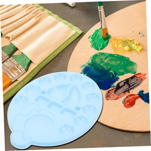 Uonlytech 10pcs Portable Empty Watercolor Palette Tray Lightweight Mixing Paint Container for Artists Students and Crafts Versatile Pigment Trays for Watercolor Supplies in Saudi Arabia