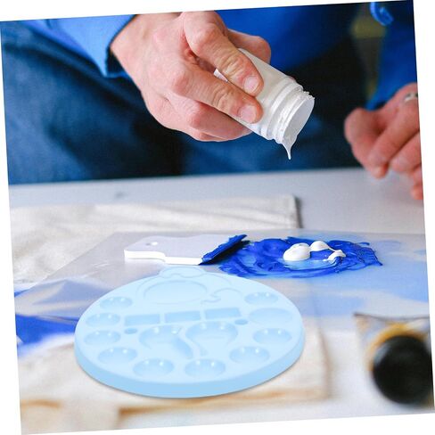 Uonlytech 10pcs Portable Empty Watercolor Palette Tray Lightweight Mixing Paint Container for Artists Students and Crafts Versatile Pigment Trays for Watercolor Supplies in Saudi Arabia