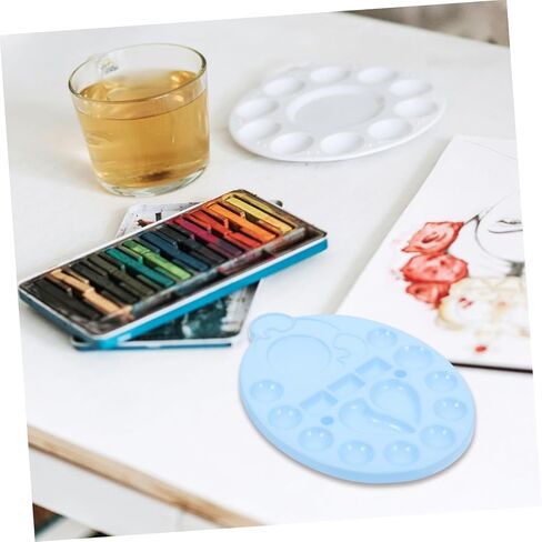 Uonlytech 10pcs Portable Empty Watercolor Palette Tray Lightweight Mixing Paint Container for Artists Students and Crafts Versatile Pigment Trays for Watercolor Supplies in Saudi Arabia