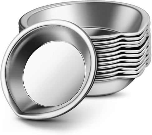 12pcs Stainless Steel Palette for Painting Practical Mixing Tray Spout for Artists and DIY Crafts Easy to Use for Home and Store in Saudi Arabia