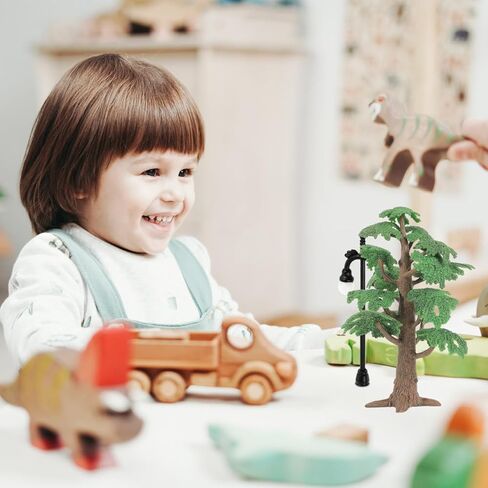 Mini Pine Tree Miniature Model Tree Simulated Landscape Cypress Model Sand Table Decor Train Railways Architecture Landscape Scenery for Home Office DIY Craft, Green, 9.44 x 3.74 x 2.75 Inch in Saudi Arabia