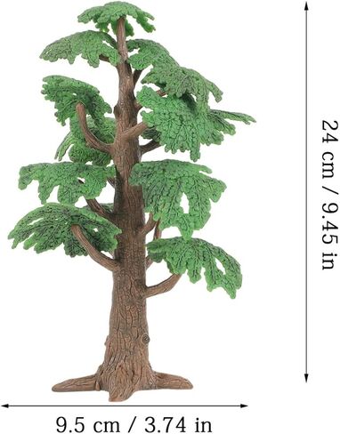 Mini Pine Tree Miniature Model Tree Simulated Landscape Cypress Model Sand Table Decor Train Railways Architecture Landscape Scenery for Home Office DIY Craft, Green, 9.44 x 3.74 x 2.75 Inch in Saudi Arabia