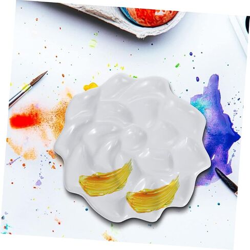 DOITOOL 2pcs Art Paint Box Watercolor Mixing Palette Practical Paint Plate for Artists Students Boys and Girls Lightweight Material in Saudi Arabia