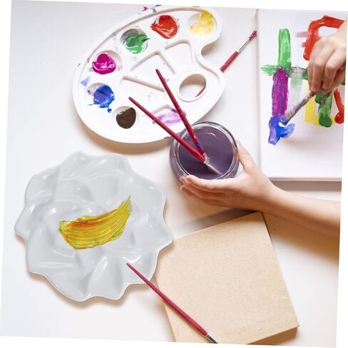 DOITOOL 2pcs Art Paint Box Watercolor Mixing Palette Practical Paint Plate for Artists Students Boys and Girls Lightweight Material in Saudi Arabia