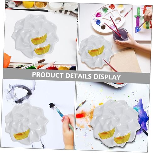 DOITOOL 2pcs Art Paint Box Watercolor Mixing Palette Practical Paint Plate for Artists Students Boys and Girls Lightweight Material in Saudi Arabia