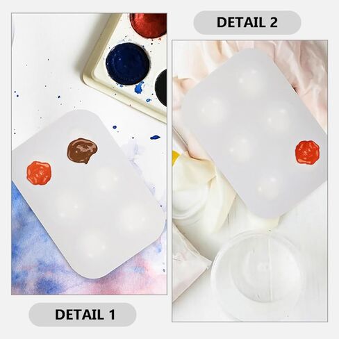 Osaladi 3pcs لوحة الطلاء السيليكون لوحة ألوان مائية علبة فارغة خلط صينية لعشاق DIY الحرفية in Kuwait