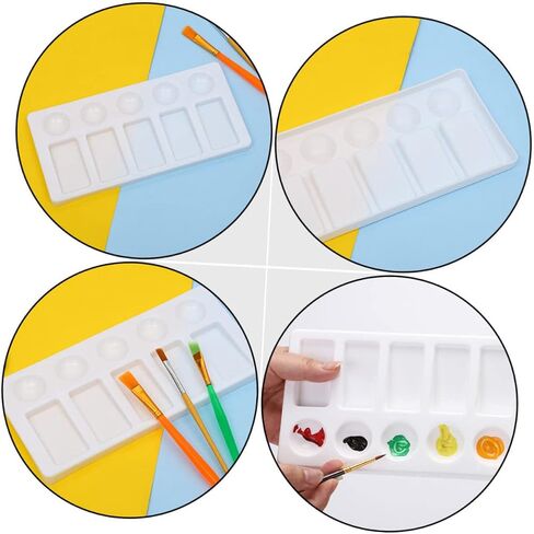 Doitool 6pcs Paint Paint Minists Material Material Plette Mosts Mosts for Batercolor and Ail in Saudi Arabia