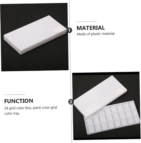 Homsfou 3pcs Box Box Watercolor Pigment Box لوحة خلط متين للفنان in Saudi Arabia