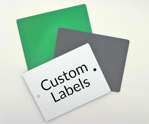 Custom Engraved Electrical Panel Labels with Mounting Holes – Durable 2-Tone Acrylic Breaker Box, Meter, & Equipment Tags – Electrical ID Plates & Utility Nameplates, Custom Electric Label in Saudi Arabia
